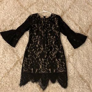 Black lace dress. Never worn. Tags attached.